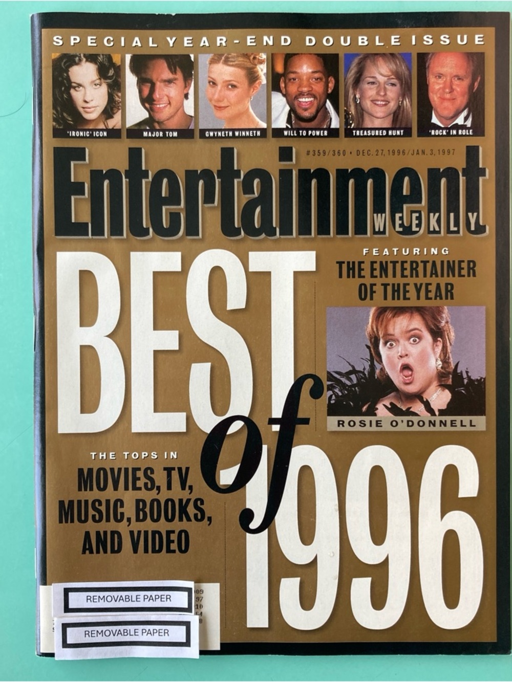 Entertainment Weekly Magazine ROSIE O'DONNELL Best of 96 December 27 1996 Label